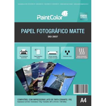 Imagem de Papel Fotográfico Matte para Jato de Tinta 170g A4 - 100 Folhas - nano