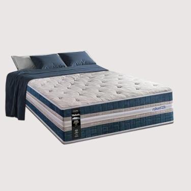 Imagem de Colchão Solteiro com Molas Ensacadas 88x188x32 Robust 220 Azul Cama Inbox