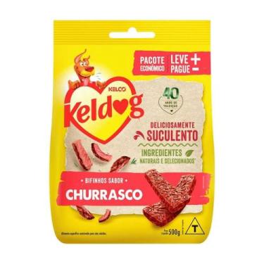 Imagem de Bifinho Keldog para Cães Adultos Sabor Churrasco 500g - Kelco