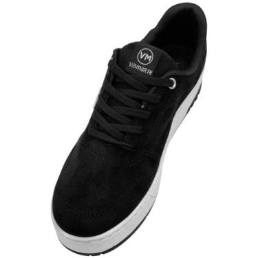 Imagem de Tênis Via Marte Camurça Preto Bico Redondo