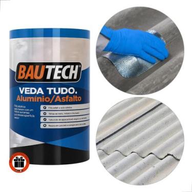 Imagem de Fita Manta asfáltica auto adesiva Aluminizada Vedatudo Bautech 30cm x 