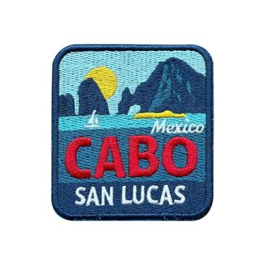 Imagem de LEMEPINZ Cabo San Lucas Patch de bordado de 7,6 cm, aplique bordado para viagem a ferro/costurado, adesivos de viagem, adesivos de tecido para roupas, mochilas, chapéus, acessórios DIY para amantes de