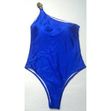 Imagem de Maiô body ombro único com bojo alça única corrente forrado - Tropicana