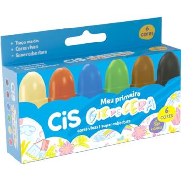 Imagem de Giz de Cera CIS Meu Primeiro Giz de Cera, Caixa com 6 cores