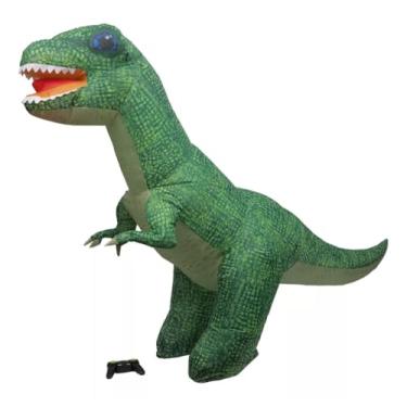 Imagem de Zippy Toys, Dinossauro T-Rex Inflável Brinquedo Infantil USB com Controle Remoto - Verde