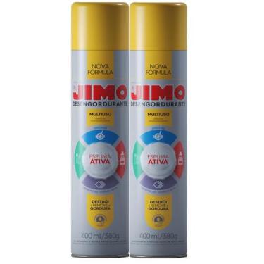Imagem de Kit 2 Spray Desengordurante Aerossol Multiuso 400ml JIMO