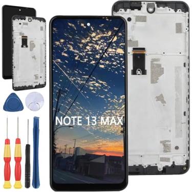 Imagem de Yuxyiony Nova tela de substituição para tela de reparo de tela LCD Hotwav Note 13 Max e acessórios de ferramentas de substituição.