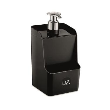 Imagem de Porta Detergente Slim Dispenser Suporte Esponja Uz Preto
