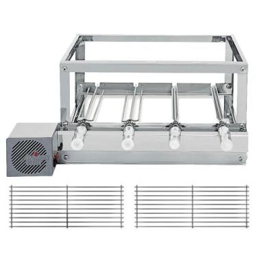 Imagem de Churrasqueira Grill Rotativa The Grill Inox - 4 Espetos Giratórios + 2