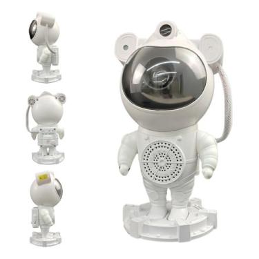 Imagem de Projetor Luz Led Astronauta Bluetooth Alto Falante Estrelas