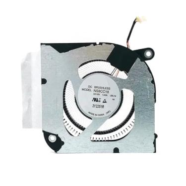 Imagem de Ventilador de CPU de laptop para ACER Predator Triton 14 PT14-51 NS8CC18 20L14 DC28000W5D0 DC12V 1.00A 4PIN Preto Novo