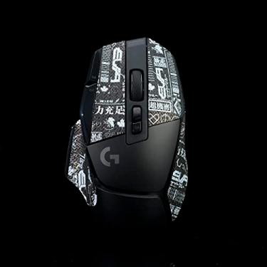 Imagem de Hokeyio Fita aderente para Logitech G502X Lightspeed Plus - antiderrapante, controle aprimorado, resistência ao suor, melhora a aderência de jogos FPS e proteção do mouse [pré-corte] EVA preto 0,5 mm