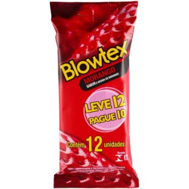 Imagem de Preservativo Blowtex Leve 12 Pague 10 Morango