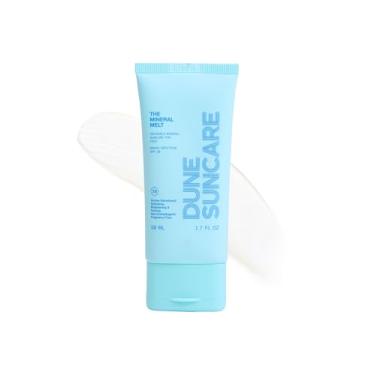 Imagem de The Mineral Melt - Protetor solar mineral transparente para rosto - Protetor solar FPS 30 de amplo espectro. Antienvelhecimento clinicamente comprovado, protetor solar, hidratante, clareamento da pele