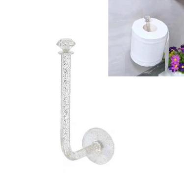 Imagem de Porta Papel Higienico Suporte Adesivo Cabide Parede Banheiro - Bw Bout
