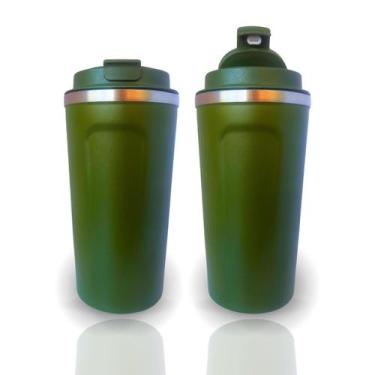 Imagem de Copo Térmico Com Medidor De Temperatura De 500ml Cores - Xh, Verde