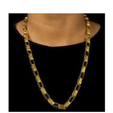 Imagem de Cordão Corrente Tijolinho 8mm Moedas Antigas Ouro 18k - A.R Variedades