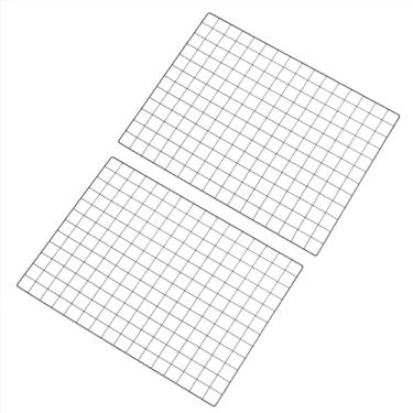 Imagem de PATIKIL Painel de grade de arame de 80 cm x 61 cm, pacote com 2 quadros fotográficos, painéis de grade, organizador de pendurar para casamento, escritório em casa, preto