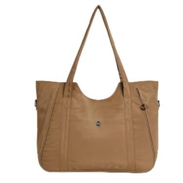 Imagem de Bolsa Feminina Sacola Grande Preta Espaçosa e Versátil (Nude)