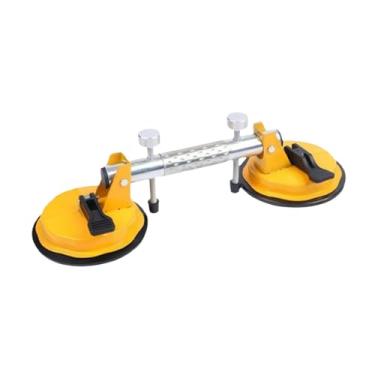 Imagem de IEUDNS Ajustador de costuras sem costura com ventosas, ferramenta portátil profissional para junção de bancadas, junta de costuras para reparos de pedra e, Amarelo