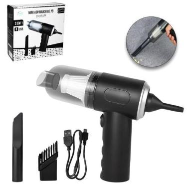 Imagem de Mini Aspirador Po Automotivo Portatil Recarregavel Filtro + - Fu Xing