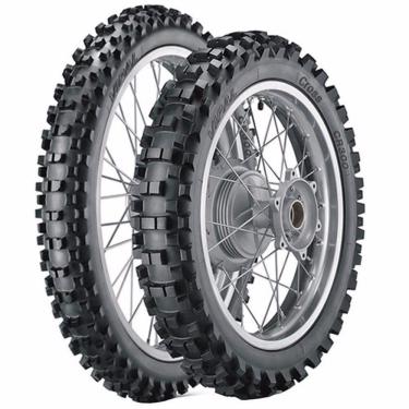 Imagem de Par Pneu Trilha Crf230 100/100-18 + 80/100-21 Cr300 Vipal