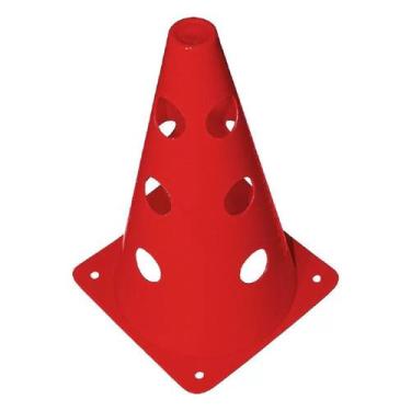 Imagem de Cone De Marcação Poker C/ 12 Furos P/ Treinamento 23 Cm Ref 09098, UNI