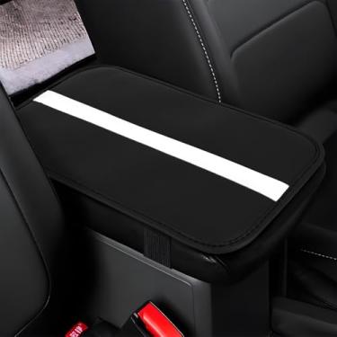 Imagem de wuyaoyao Capa de console central de carro, capa de apoio de braço de couro PU de 12,6" × 7,221.0 cm para carros, almofada de apoio de braço automotivo elegante, protetor de descanso de braço de