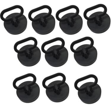 Imagem de tampão de banho da pia de borracha com cabo tampão de banho universal para lavatórios de cozinha da geladeira (1,71 polegadas, tamanho da ficha De comprimento 44 mm (10 peças)