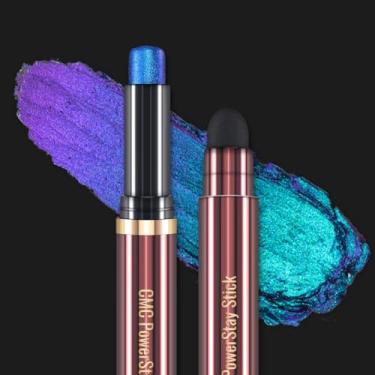 Imagem de CHARMACY Novo bastão de sombra Duochrome de longa permanência, bastão de sombra cremosa, sombra com glitter multicolorido, impermeável e à prova de manchas, pigmentado, borrão embutido #05