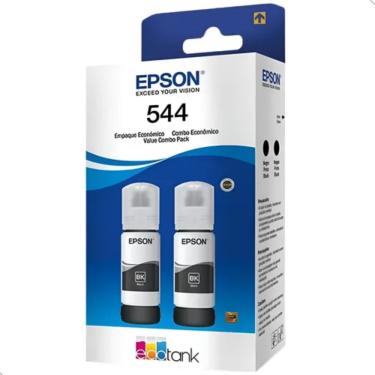Imagem de Kit 02 Tinta Para Epson 544 T544 L3110 L3150 L3250 Preto