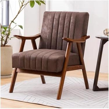 Imagem de Cadeira De Lazer Para Escritório, Cadeira De Sofá Com Estrutura De Madeira E Pano De Tecnologia, Poltrona De Acento Estofada, Cadeira De Leitura Perfeita Para Quarto, Style2, One Size