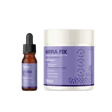 Imagem de Kit Apice Mirra Fix, Ativador 500g + Óleo de Mirra 30ml, Hidratação e Modelador Anti-Frizz
