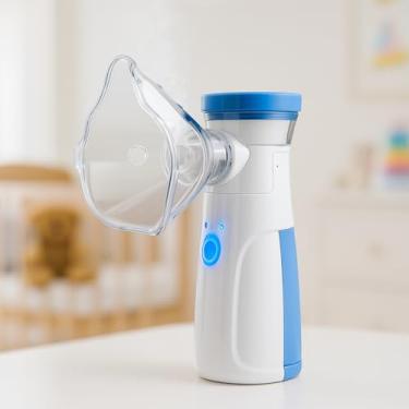 Imagem de Inalador Nebulizador Portátil Silencioso Recarregável USB – Inalador Infantil, Adulto e Idosos | Alívio Respiratório Compacto sem Fio, Modelo Premium