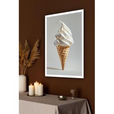 Imagem de Quadro Decorativo Fotografia Sorvete Casquinha - 70X50Cm - Quadros On-