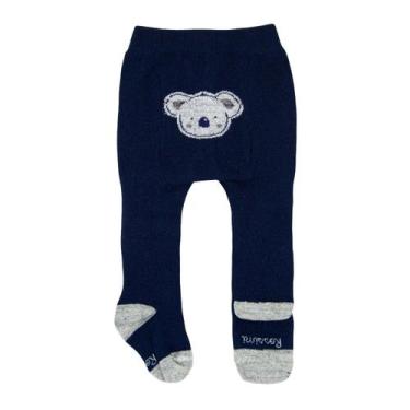 Imagem de Meia Calça Minhoquinha em Algodão com Elastano - Rossini, 5-12M, Marin