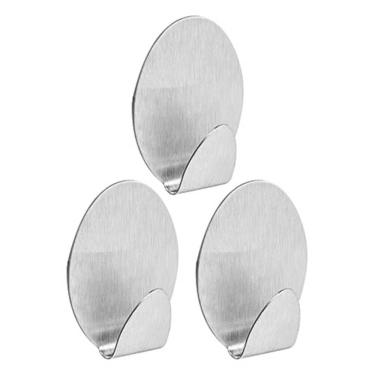 Imagem de Gancho Oval Metálico com Adesivo P - 3 Unidades - OR30651 - ORDENE