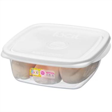 Imagem de Pote Quadrado Cores Sortidas 530ml - 124-6 - Sanremo Pote Quadrado 530ml Sanremo 124-6