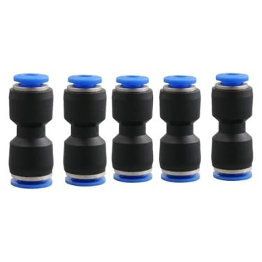 Imagem de BYYINGSUS 5 peças/pacote de acessórios pneumáticos PG conector reto bidirecional redutor de diâmetro para 8 mm-6 mm/6 mm-4 mm para mangueira de ar de tubo pneumático