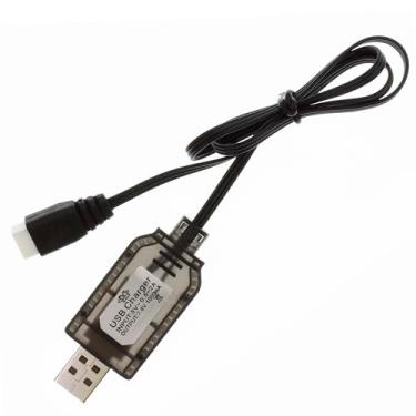 Imagem de YiKaiEn 7,4 V, carregador USB de 3 pinos para gel Blaster, pistola esférica de respingos, carro SCX24 RC, drone - XH-3P 2S cabo carregador de bateria Lipo (1,8 pés)