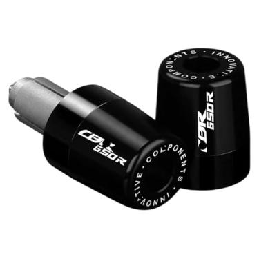 Imagem de Tampões de extremidade da barra do guidão Punhos do guidão Acessórios de motocicleta compatíveis com CBR 650 R CBR650 CBR 1000 F CBR 650 R CBR 1000 F (Cbr650r Preto)