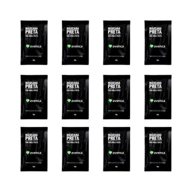 Imagem de Mascara De Limpeza Facial Avenca 8G Preta-Kit C/12Un