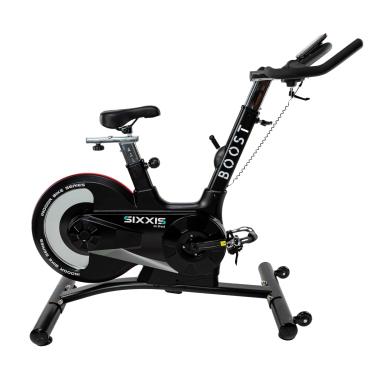 Imagem de Bicicleta Spinning Profissional Sixxis Boost com Monitor Digital Volante 23kg Treino de Alta Performance para Casa Academia Studio