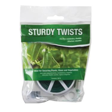 Imagem de Rocky Mountain Goods Laços torcidos para plantas com cortador - Laços de jardim verdes para plantas externas/internas, plantas trepadeiras - Corte de 30 metros para comprimento personalizado - Suporte