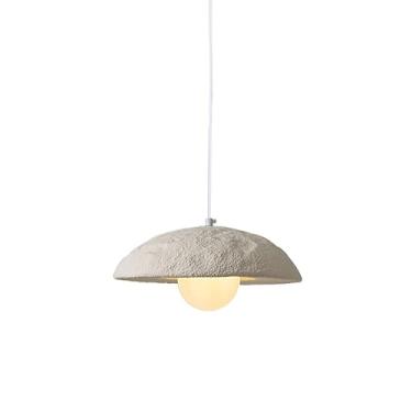Imagem de Personalidade Criativa Pingentes de Luz, G9 Bicolor Fonte de Luz Luminária Pendurada, Resina de Fibra de Vidro Reforçada Plástico Chapéu Forma Vermelho Branco Cinza Lustre, Luminárias para Q