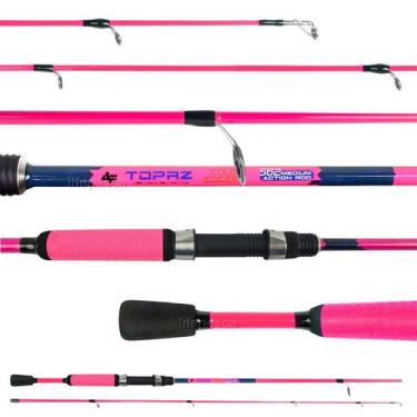 Imagem de Vara Para Molinete Albatroz Topaz Pink Edition 5'6" (1,68m) 6-12lbs S5