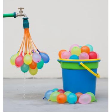 Imagem de Kit Bexigas de Água – Enchimento Rápido com 2 Adaptadores – Coloridas para Guerra de Balões, Festas Infantis, Piscina e Eventos ao Ar Livre (333)