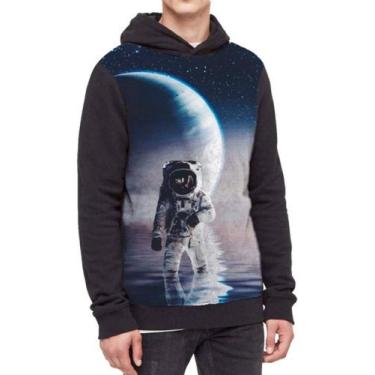 Imagem de Moletom Com Capuz Astronauta Ref:525 - smoke, Preto, GG