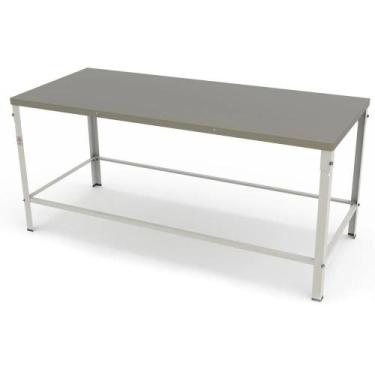 Imagem de Mesa Desmontável Braesi Tampo Inox Escovado 190x80 cm MBR-018 G2