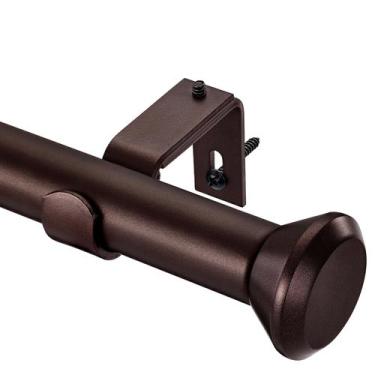 Imagem de Varetas de cortina SIMEWIN Heavy Duty Bronze 180-360 cm com acabamento